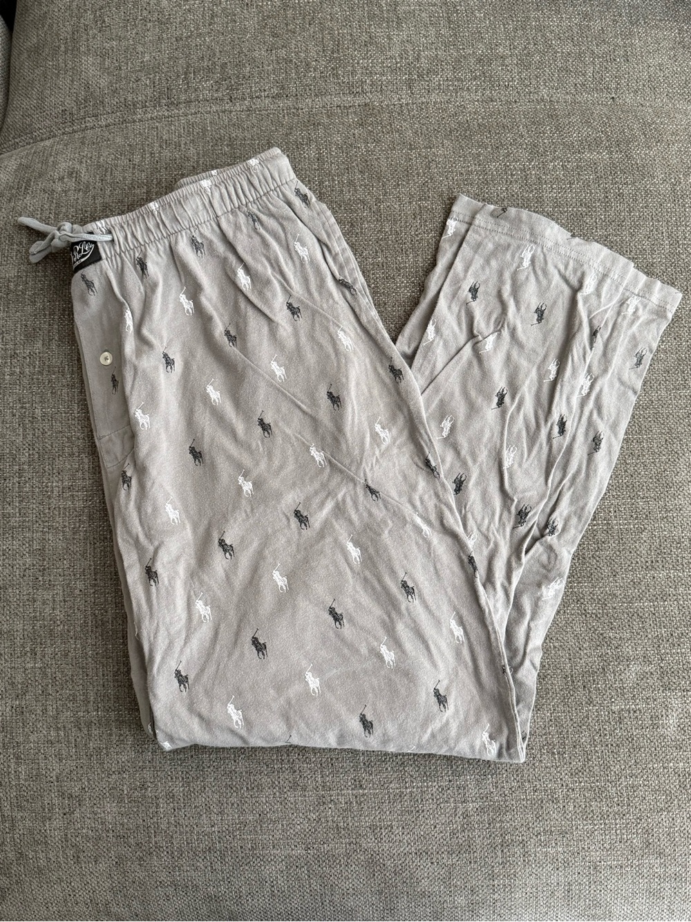 Polo by Ralph Lauren Gray Logo Print Sweatpants